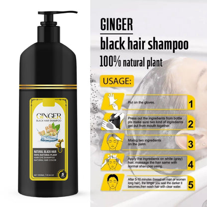 Ginger Black Hair Shampoo Natural Black Hair 300ml